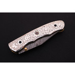 Damascus Folding Knife  // 2623