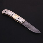 Damascus Folding Knife  // 2626