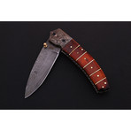 Damascus Folding Knife  // 2627