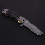 Damascus Tracker Folding Knife  // 2638