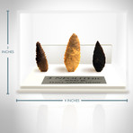 Neolithic Authentic Arrowheads // Set of 3 // Museum Display