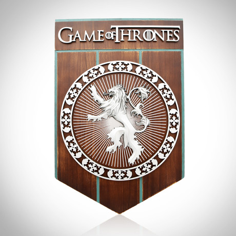 Game Of Thrones // House Of Lannister // Wood + Metal Crest