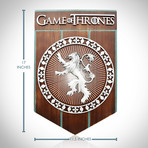 Game Of Thrones // House Of Lannister // Wood + Metal Crest