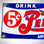 Pepsi-Cola // 5 Cents // Vintage Original Advertisement