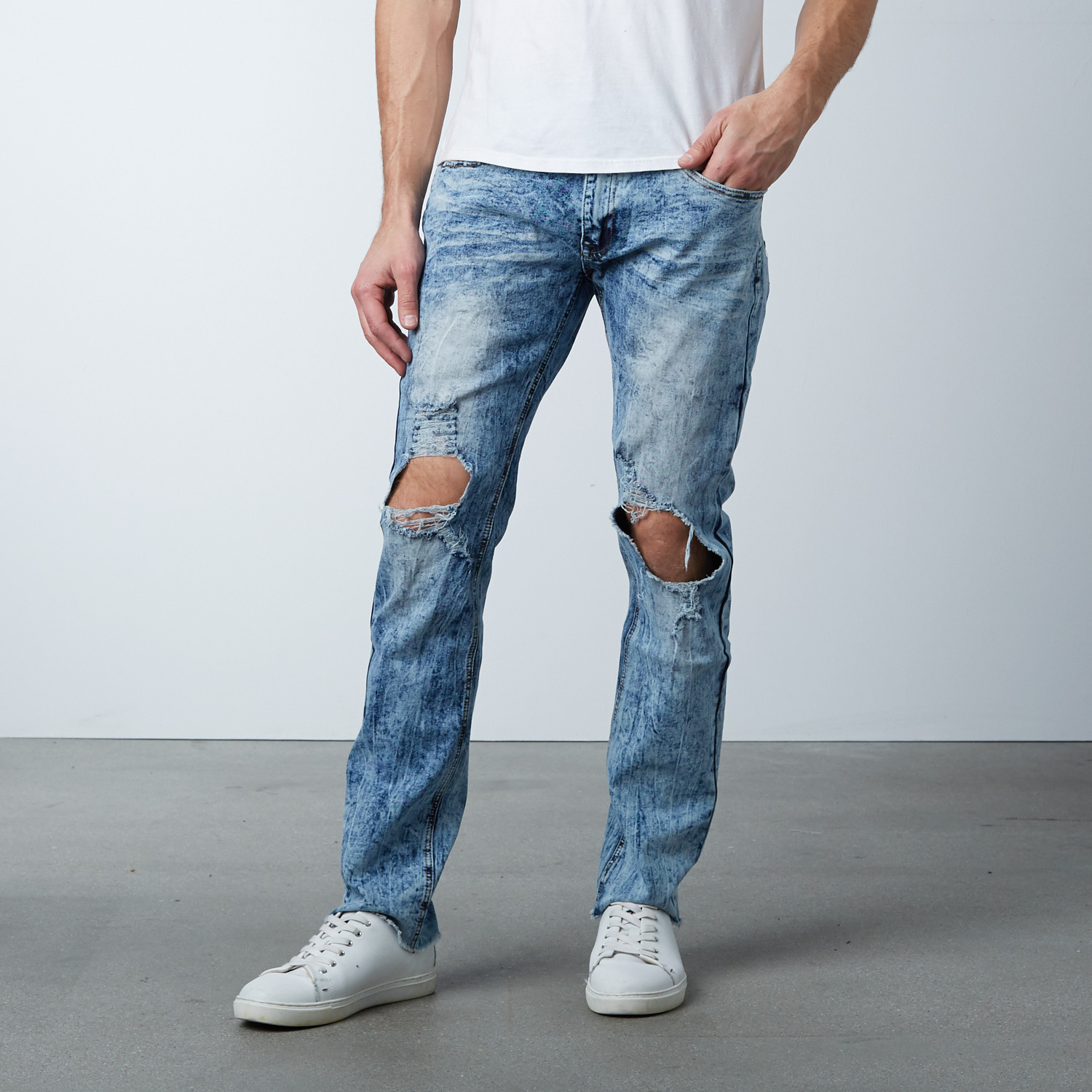 Blown Out Knee Jean // (30WX32L) - Jeans - Touch of Modern