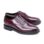Alfonsi Plain Toe Brogue Oxford // Burgundy Brown (Euro: 39)