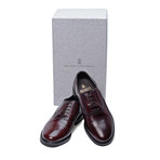Alfonsi Plain Toe Brogue Oxford // Burgundy Brown (Euro: 39)