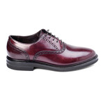 Alfonsi Plain Toe Brogue Oxford // Burgundy Brown (Euro: 39)