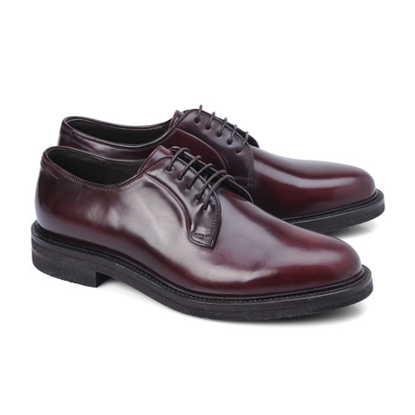 Milanesi Plain Toe Derby // Burgundy (Euro: 39)