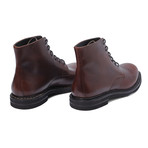 Pugliesi Plain Lace-Up Ankle Boot // Dark Brown (Euro: 39)