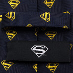 Superman Shield Navy Tie