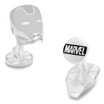 Sterling Silver 3D Iron Man Cufflinks