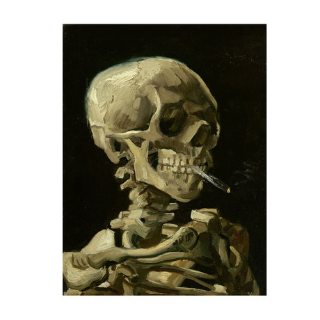 Smoking Skeleton // Vincent Van Gogh // 1885