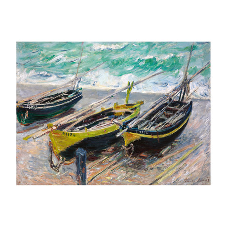 Three Fishing Boats // Claude Monet // 1886