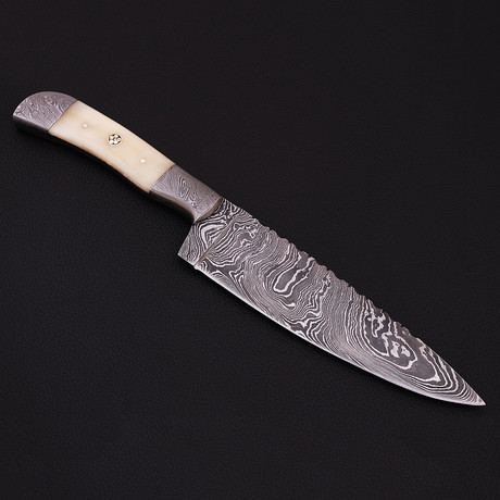 Damascus Kitchen Knife // 9076