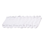 Low Cut Super-Soft Sock // White // Pack of 10