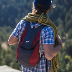 Bindle Daypack (Red + Charcoal)