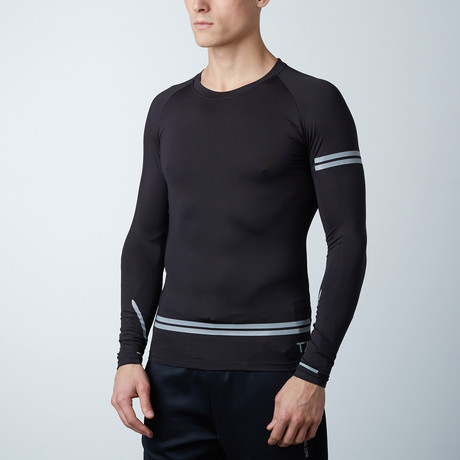 Long-Sleeve Compression Top // Black (S)
