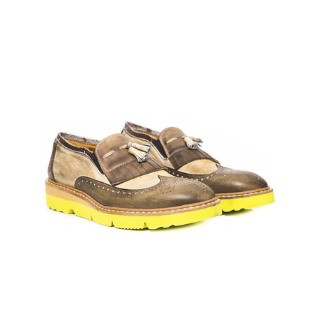 Wingtip Tassel Sneaker Loafer // Sand (Euro: 39)