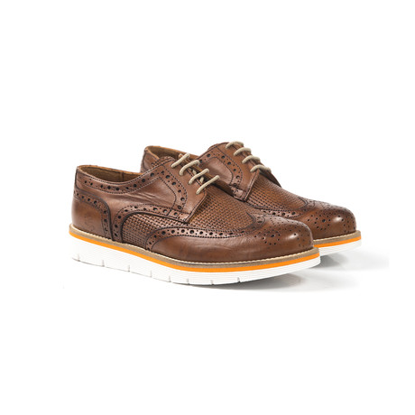 Perforated Wingtip Woven Sneaker Derby // Buff (Euro: 39)