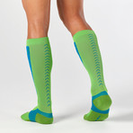 Elite Compression Alpine Socks // Gecko Glow (XS)