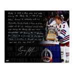 Brian Leetch Signed Conn Smythe Story Photo