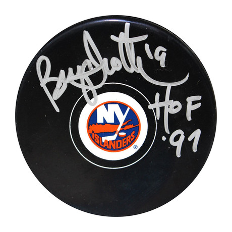Bryan Trottier Signed NY Islanders Puck