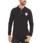 Bristol Long Sleeve Polo Shirt // Black (S)