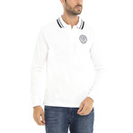 Long Sleeve Polo Shirt // White (XS)