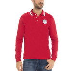 Fairview Long Sleeve Polo Shirt // Red (L)