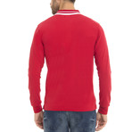 Fairview Long Sleeve Polo Shirt // Red (XL)