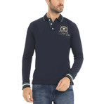 Polo Club Long Sleeve Polo Shirt // Navy (S)