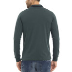 Paul Parker Long Sleeve Polo Shirt // Dark Green (M)