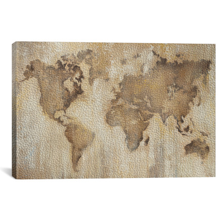 Map of The World (18"W x 12"H x 0.75"D)