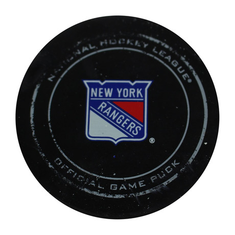 NY Rangers 2016-2017 Pre- Season Game Used Puck