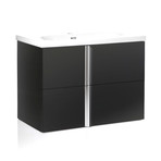 Royo ONIX 24" Wall-hung Vanity Cabinet + 1-hole Sink + 2 Sliding Drawers