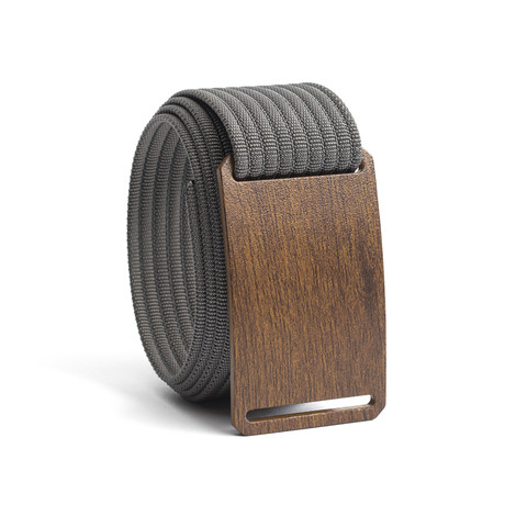 Craftsman // Walnut Buckle + Gray Belt (Size 30)