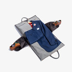 Chris Paul Collection Garment Weekender // Gray Leather + Gold