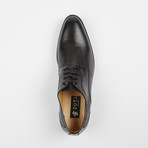Textured Leather Oxford // Black (US: 6.5)