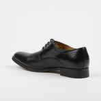 Textured Leather Oxford // Black (US: 10)