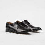 Textured Leather Oxford // Black (US: 6)
