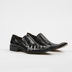 Slip On High Fashion Square Toe Shoes // Black (US: 9)
