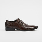 Double Monk Strap Leather Dress Shoes // Brown (US: 6.5)