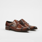 Andy Monk Strap Slip-On // Brown (US: 6.5)