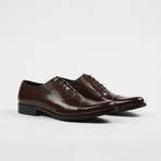 Leather Cap Toe Brogue Oxford Shoes // Brown (US: 11)