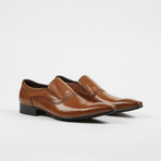Leather Slip-On Pointed Loafer Shoes // Rusty (US: 9)