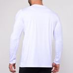 Round Neck Long Sleeve T-Shirt // White (XL)