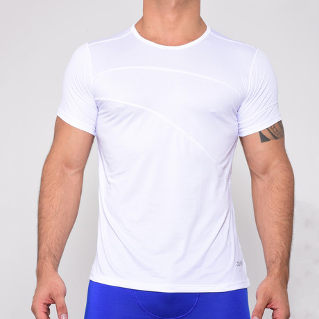 Round Neck Short Sleeve T-Shirt // White (S)