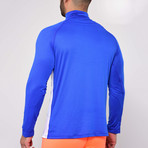 Fitted Long-Sleeve Turtleneck // Blue (S)