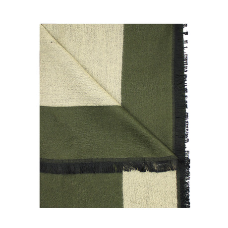 Trim Scarf // Solid Olive + Khaki